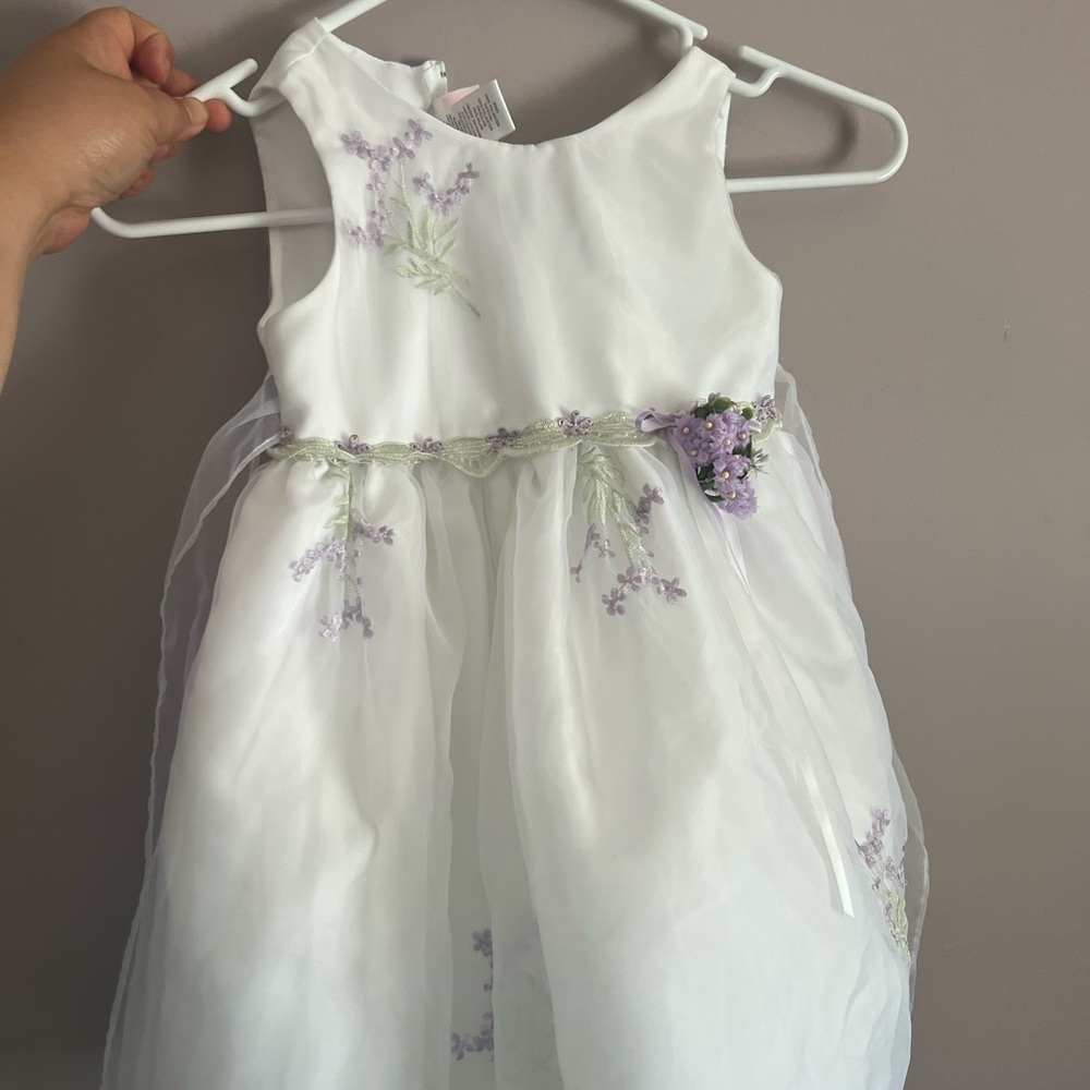 White and purple La Princess dress 36 months